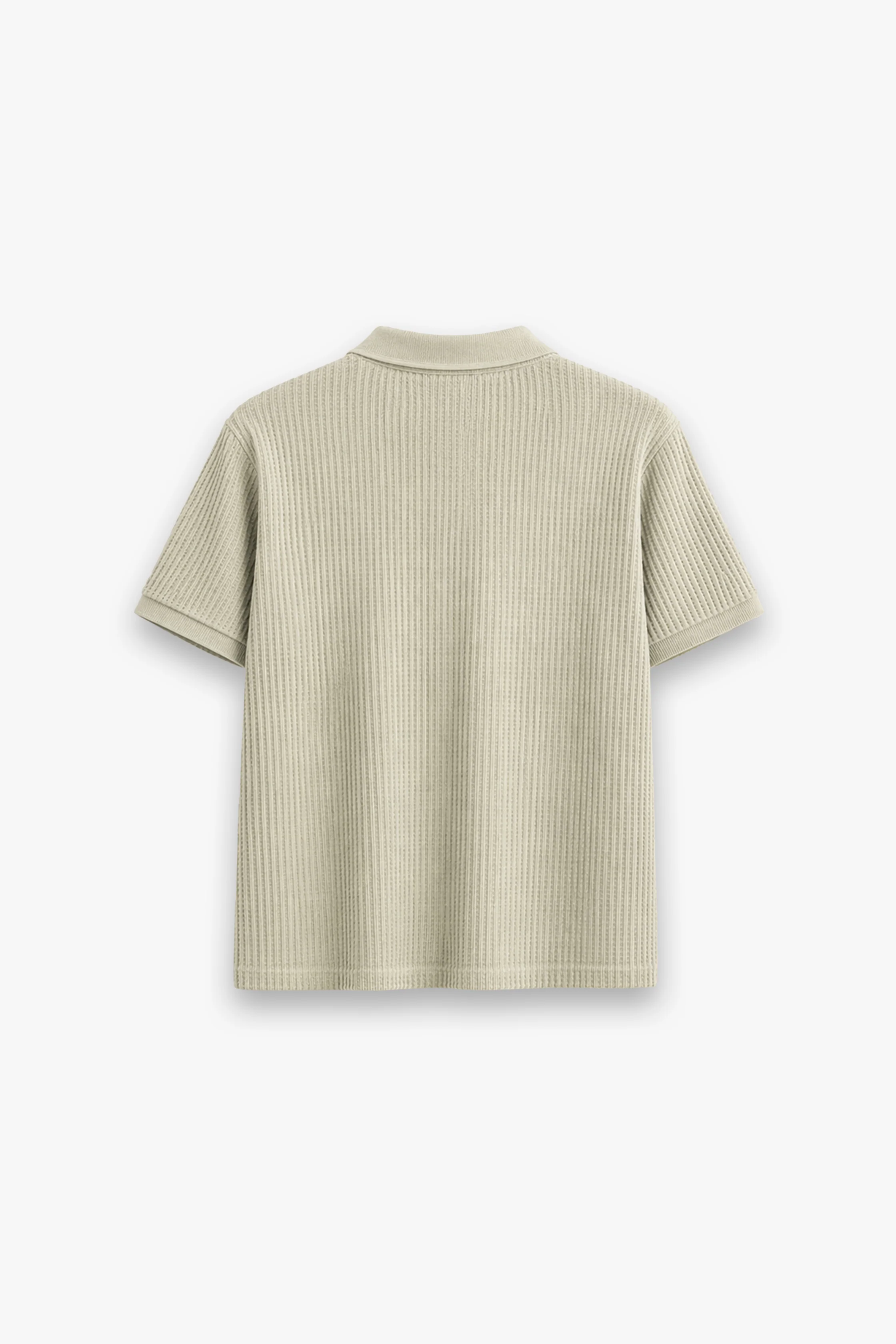 CALM BEIGE ZIP-UP POLO - Image 2
